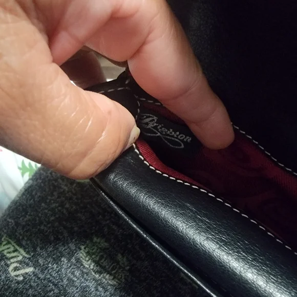 BRIGBTON Elegant Black and Red Women's Clutch - Picture 7 of 7